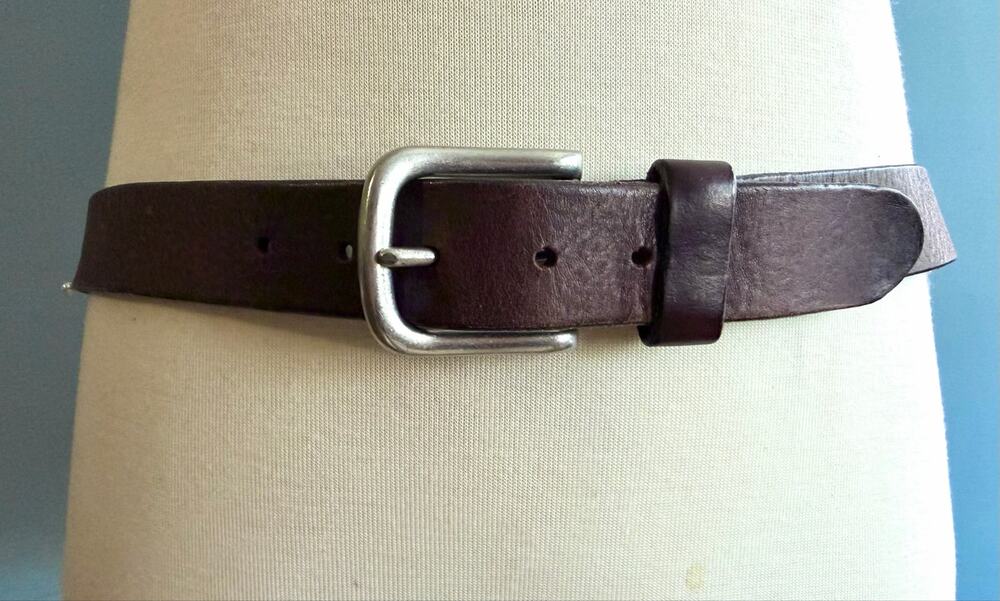 GAP Textured Brown Leather Belt Mens sz 42